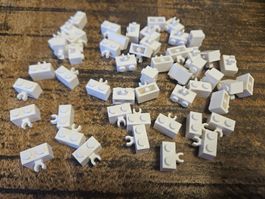 lego 30237b lot de 50 pièces White Brick, Modified 1 x 2