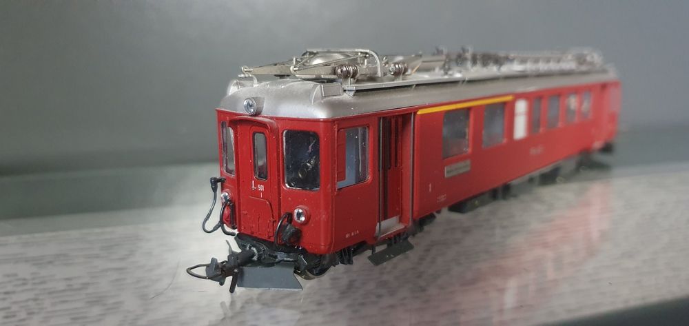 BEMO RHB TRIEBWAGEN ABDe 4/4 501 ROT MIT FIGUREN OVP Kaufen auf Ricardo