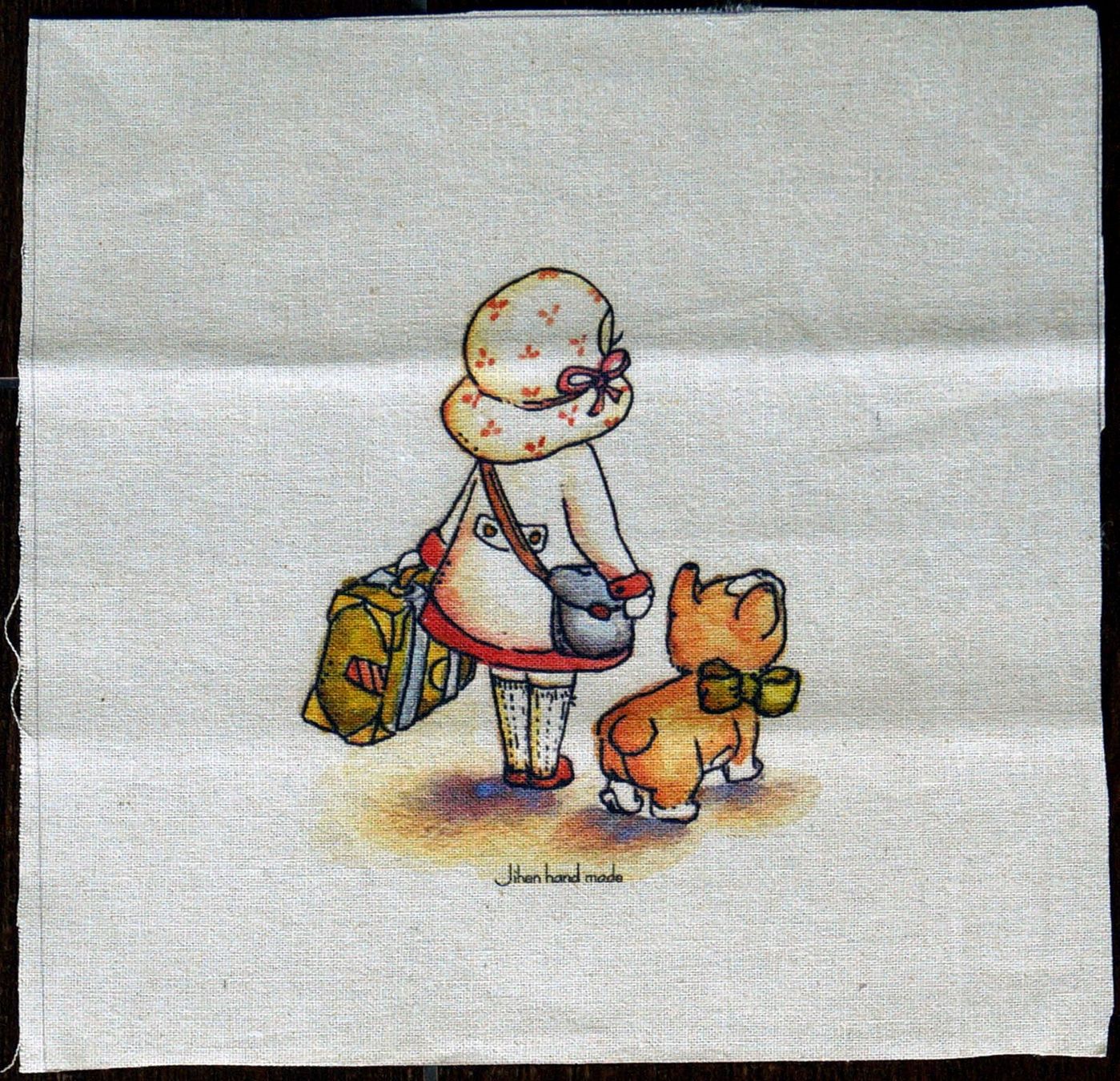 Tessuti: 1 STK LEINEN PATCHWORKSTOFF, 20x20 cm – Nuovo (secondo la descrizione) da Langenthal venduto da zelgaz
