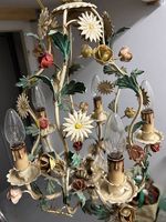 Lampadario a sospensione metallo smaltato 1940 