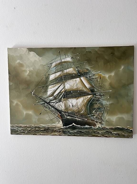 Poster & Bilder: Bild auf Leinwand Schiff "R. Longanesi" – Gebraucht aus St Gallen von rub_gk9g