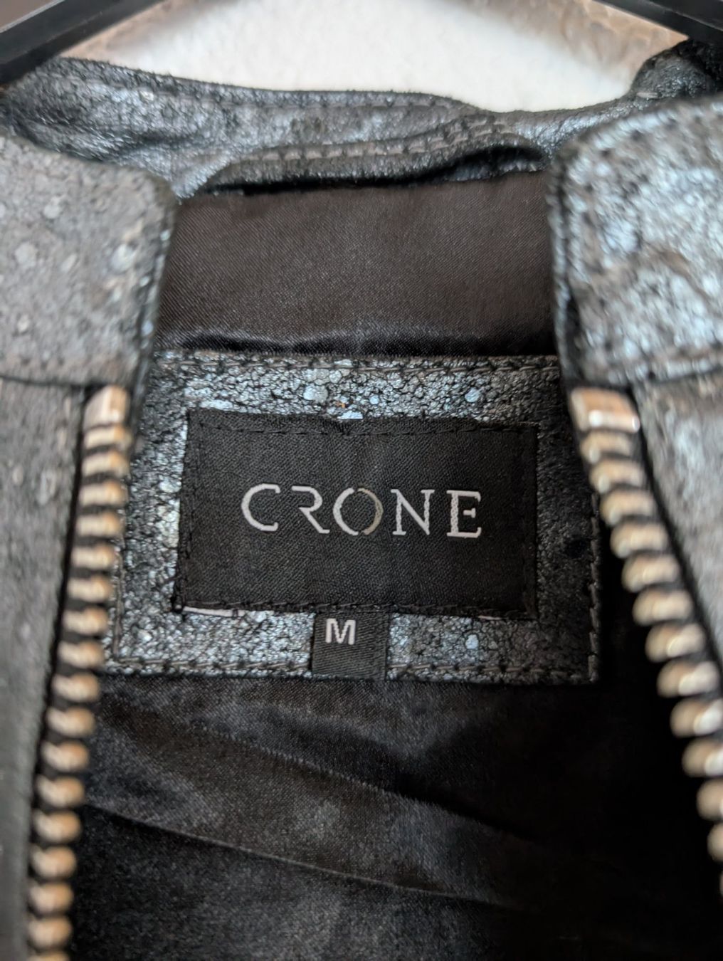 Giacche: Crone Damen Lederjacke, Gr. M, Schwarz, – Usato da Volketswil venduto da Thopas6871 1