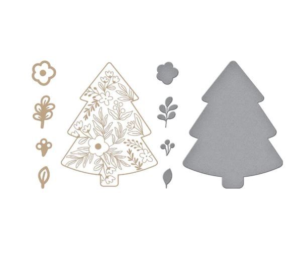 Sciablone: Spellbinders Hot Foil Plates & Dies  ** Blooming Tree ** – Nuovo e nell'imballaggio originale da Rubigen venduto da rofi100 3