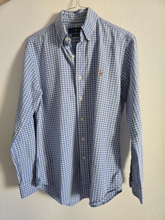 Chemise RALPH LAUREN - carreaux vichy - bleue - taille M