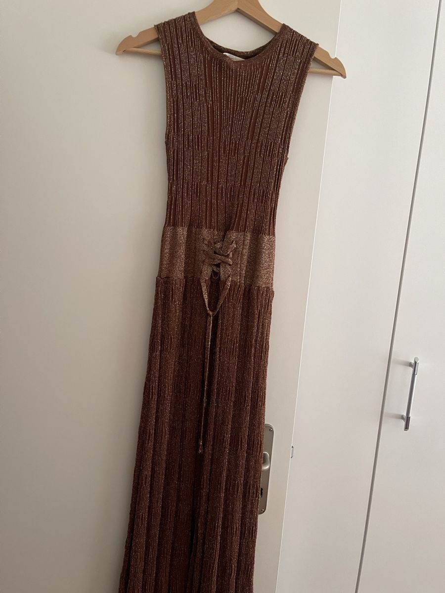 Kleider: Strickkleid braun glitzer Grösse S/M – Neu (gemäss Beschreibung) aus Basel von ara_jqm9
