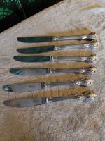 Sechs antike wunderschöne Messer von WIRTHS punziert 100
