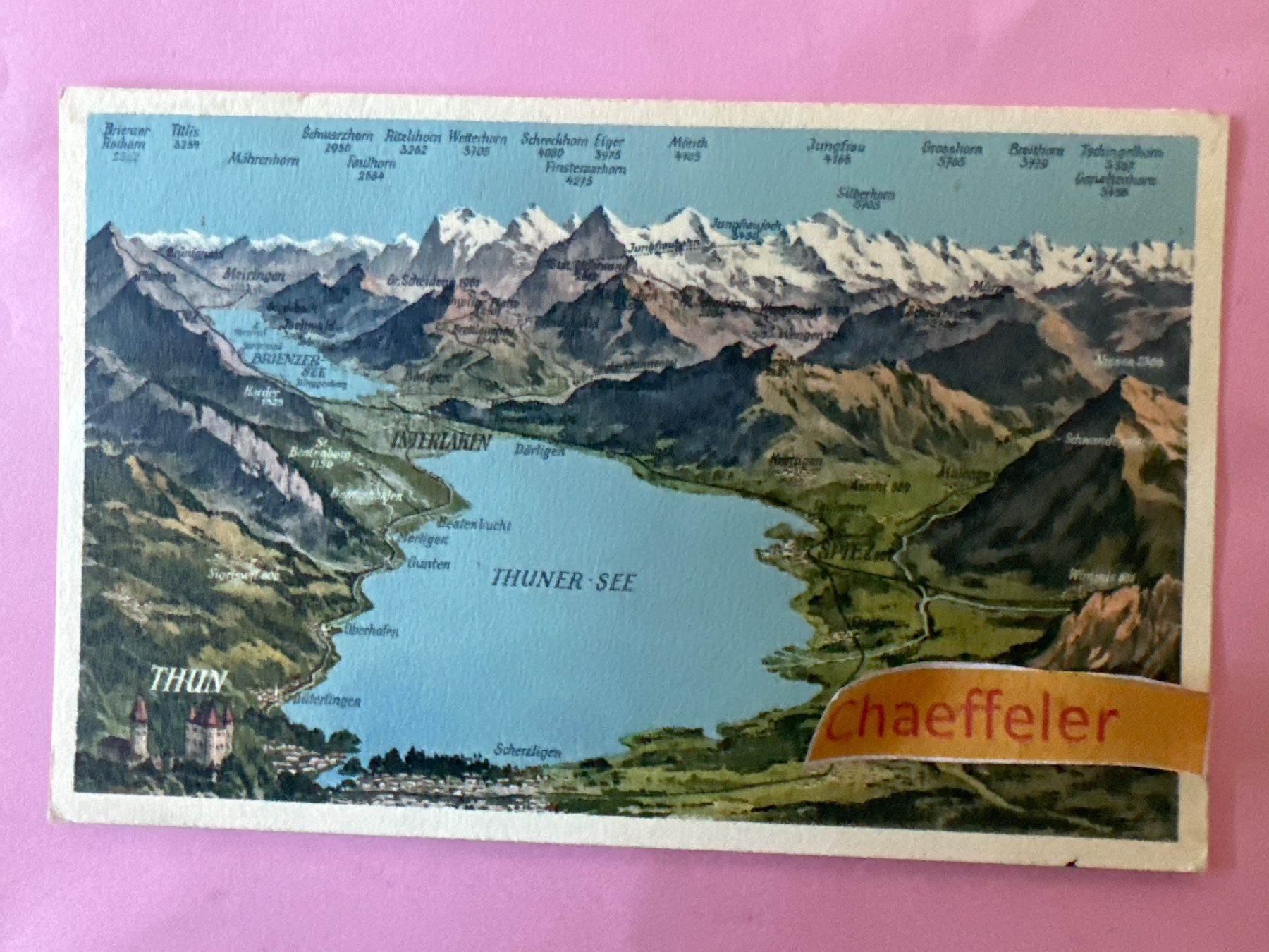 Ansichtskarten: 1955 Thun – Gebraucht aus Zürich von Chaeffeler