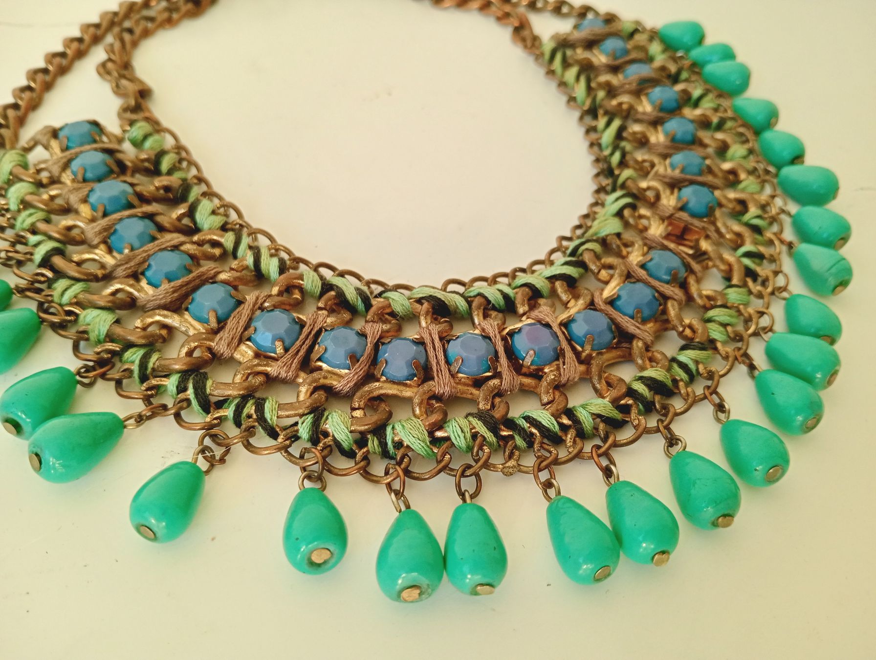 Zara Catenine: Zara Statement - Halskette Boho Ethno Stil Defekt – Difettoso da Allschwil venduto da Evgeniia78 1