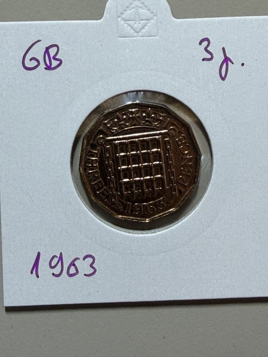 Toutes les monnaies: GB - 3 pence - 1963 – D'occasion à Payerne par Mike1682