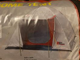 Dome Zelt Iglu für 3 Personen in Silber (Sonnenreflexion)