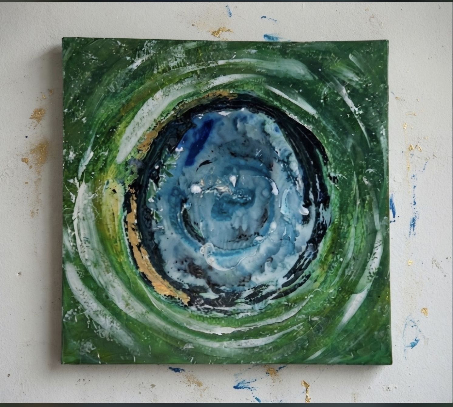 Dipinti: Gemälde " Das Auge" handmade 58×58 – Nuovo (secondo la descrizione) da Riehen venduto da Steinbock1970 1