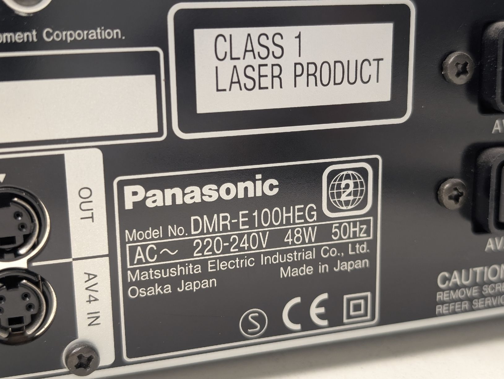 Panasonic Registratori: Panasonic DMR-E100H DVD Recorder - und Harddisk – Usato da Breitenbach venduto da Dribbel 9
