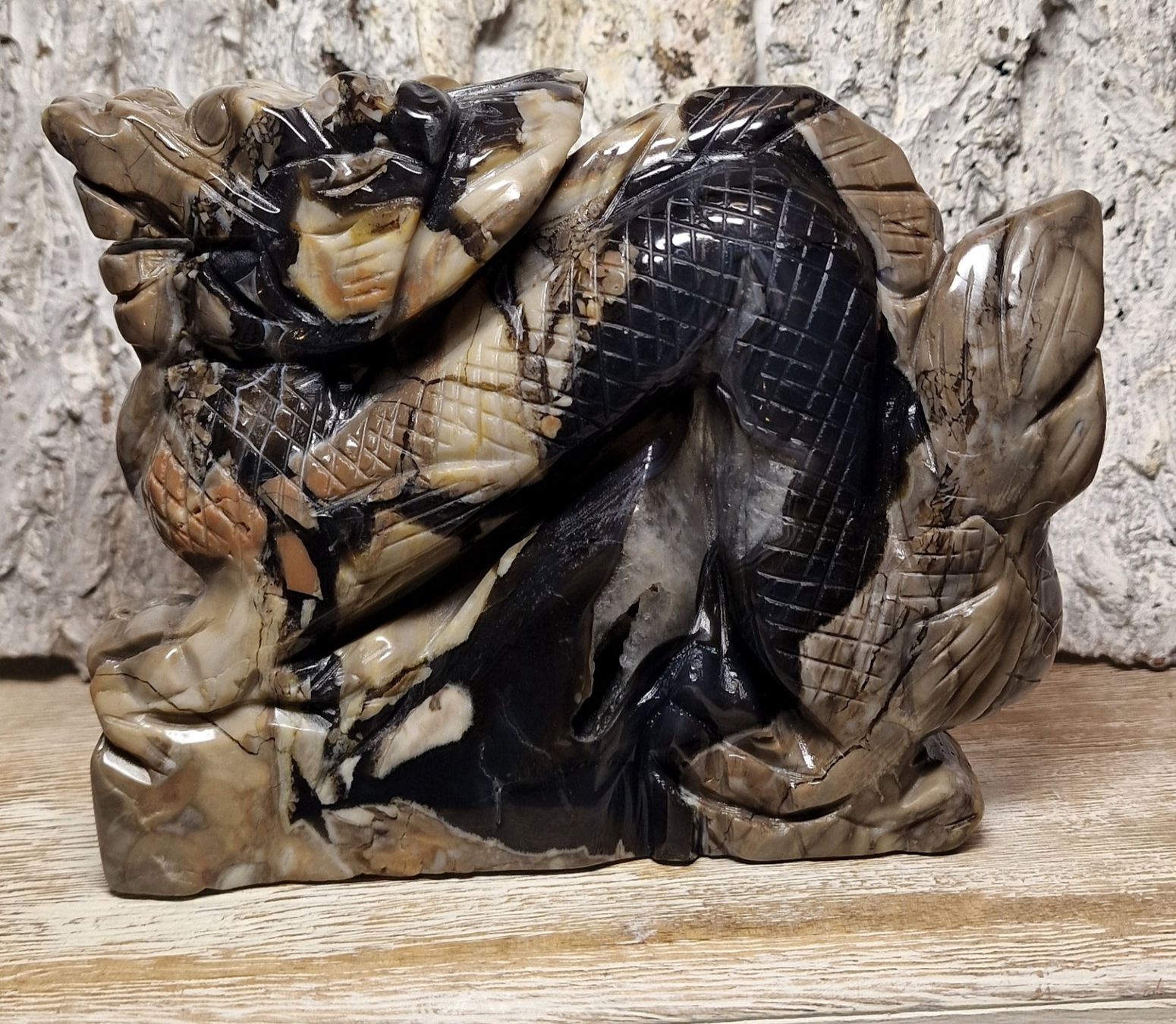 Minerali & Pietre curative: Vulkan Achat Chinesischer Drache 1.5kg – Nuovo (secondo la descrizione) da Matzingen venduto da Shay_Crystalz 1
