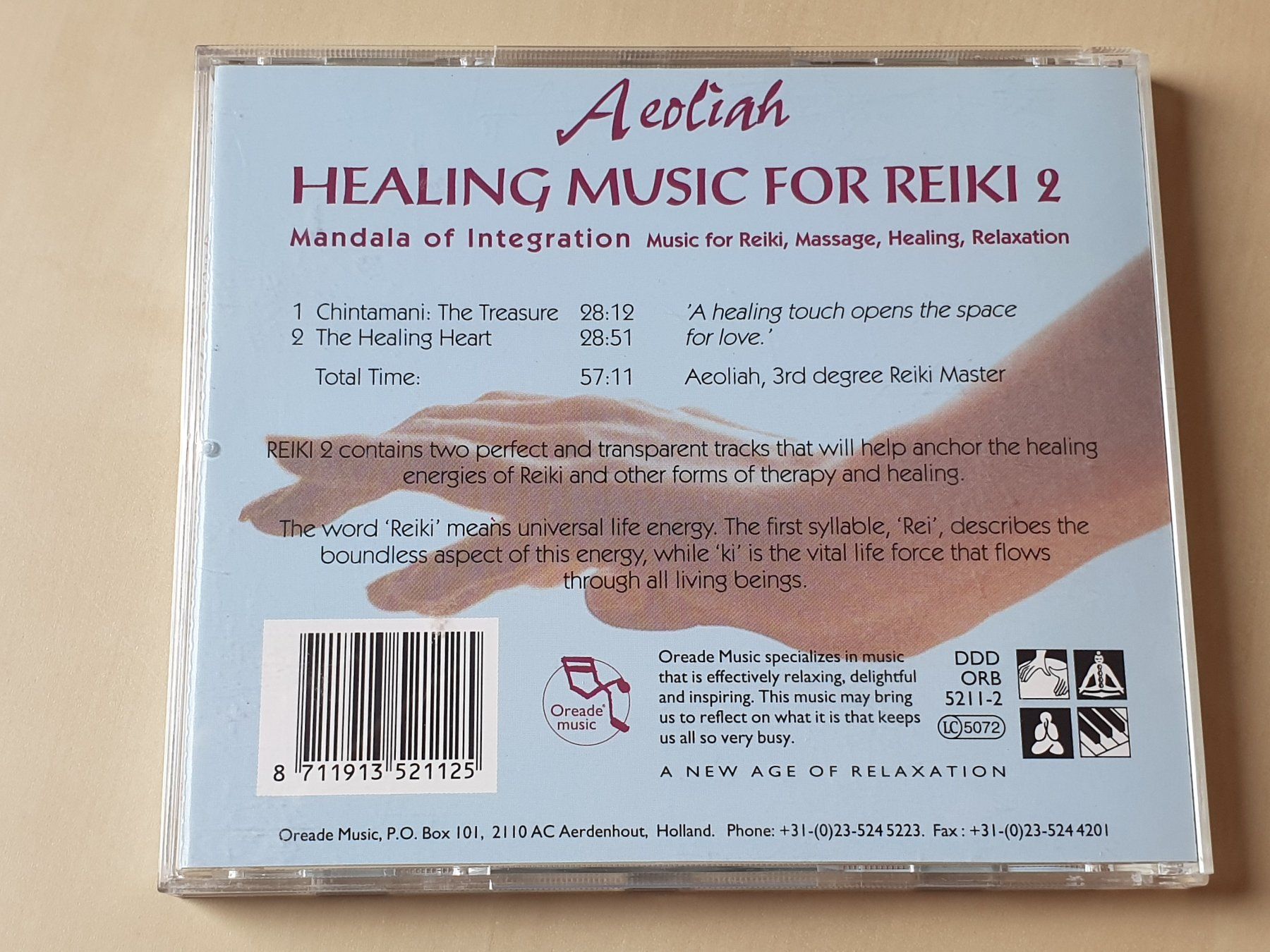 CDs: Aeoliah Healing Music for Reiki 2 – Gebraucht aus Stansstad von collectorsshop 1
