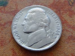 USA 5 Cents 1988