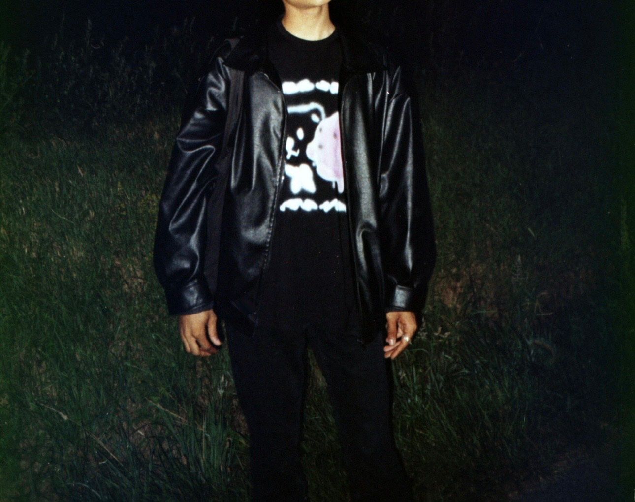 Giacche: Black faux Leather Jacket - SIZE M – Usato da Genève venduto da ravehotline 2