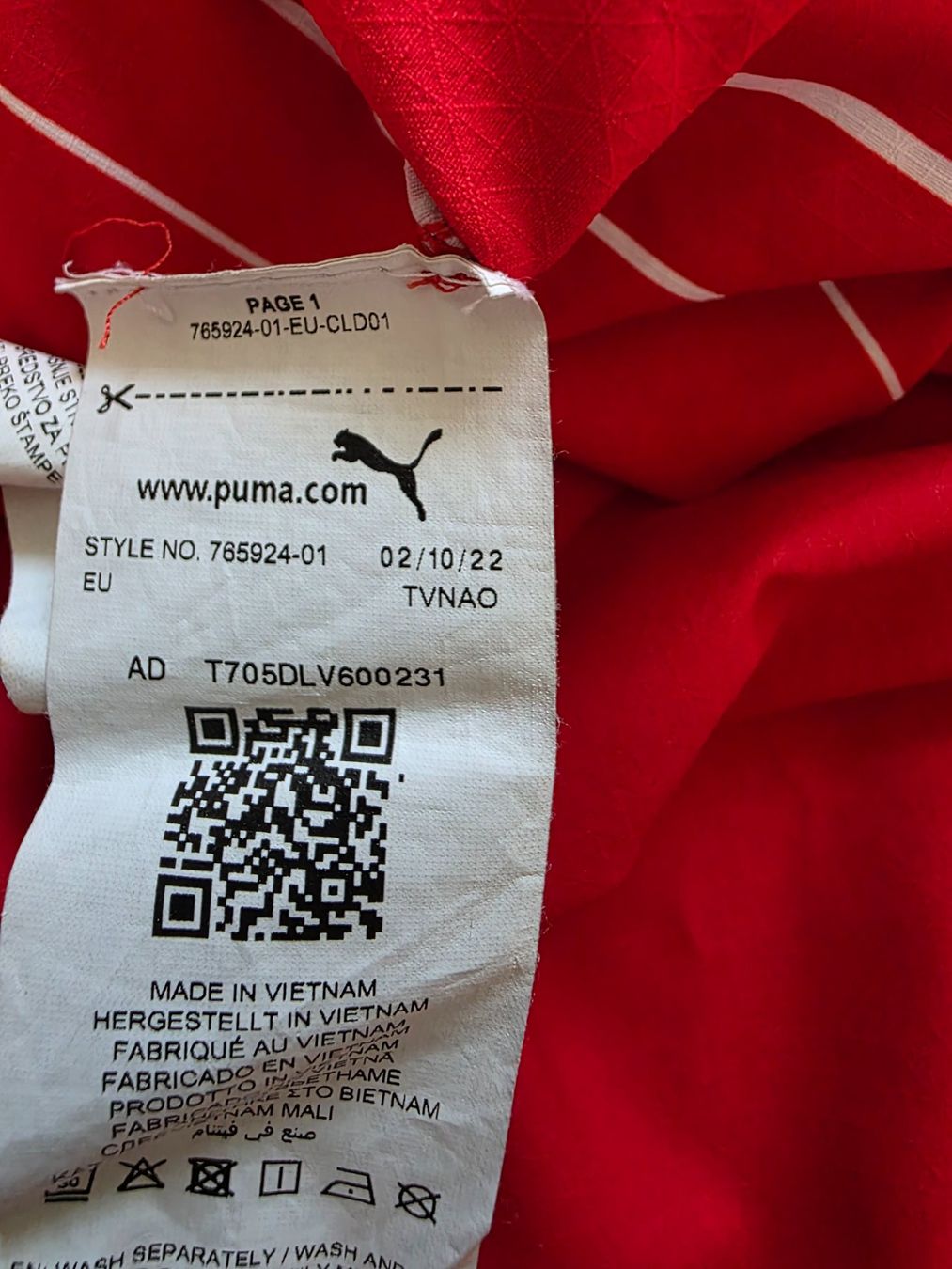 Puma Canottiere & Pantaloni: SCHWEIZ NATI 2022 TRIKOT AUTHENTIC L – Usato da Lüchingen venduto da Jersey_Time 5
