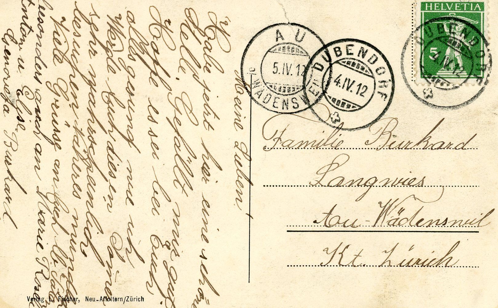 Cartoline postali: Dübendorf - Rest. z. Sonnental – Usato da Einsiedeln venduto da otm_7s5v 1