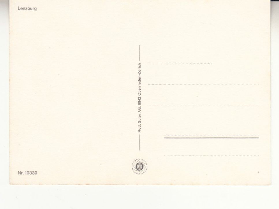 Cartoline postali: Lenzburg ca. 1970 – Usato da Bürglen TG venduto da StampGraf 1