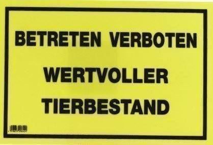 Insegne: Warnschilder für Nutztierhaltung – Nuovo e nell'imballaggio originale da St. Gallen venduto da schnaeppchen-preise 1