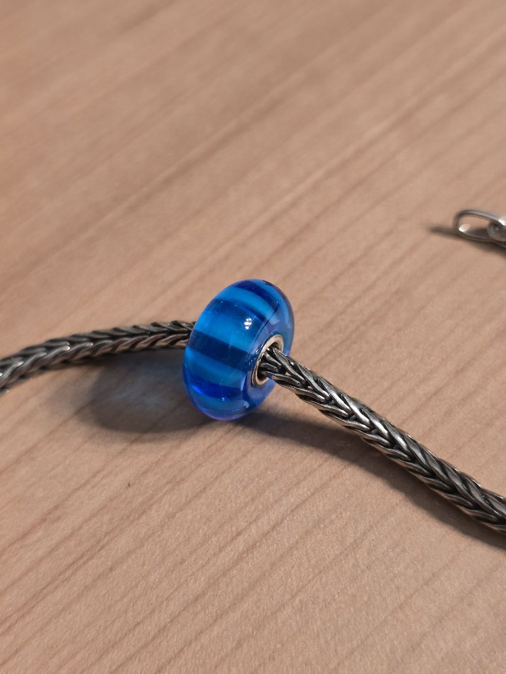 Anhänger: original Trollbeads Turquoise Stripe  – Gebraucht aus Flamatt von Tyrael01 2