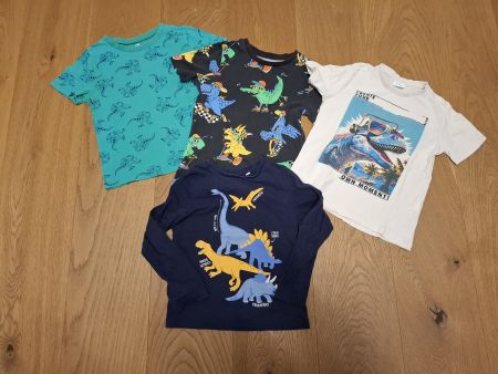 Dinosaurier / Dino Set Gr. 110/116: T-Shirt und Langarmshirt