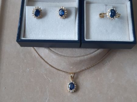 Geschenk-Set GG / Kette, Ring u. Ohrstecker