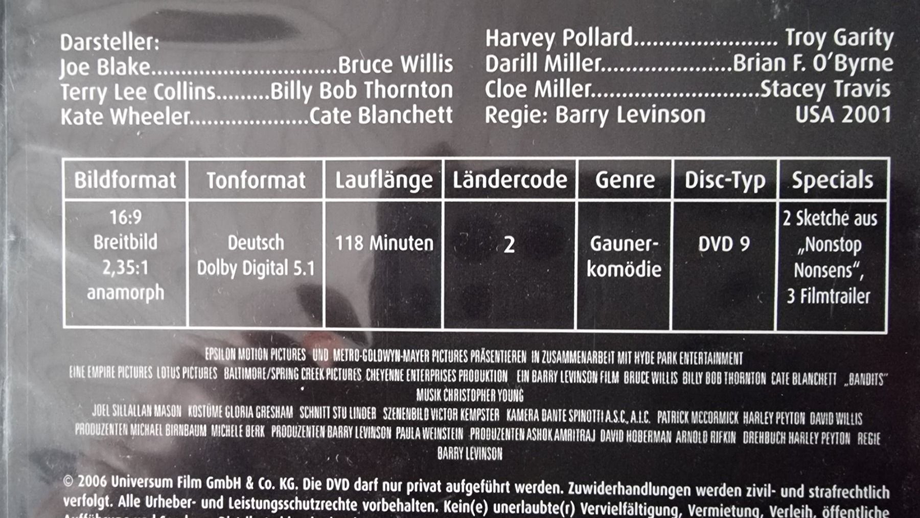 Alle DVDs: DVD Banditen! - Bruce Willis – Gebraucht aus Oetwil am See von fineli2 1