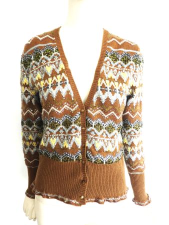SONIA BOGNER exklusive Strick Jacke Cardigan Details, Gr. 36