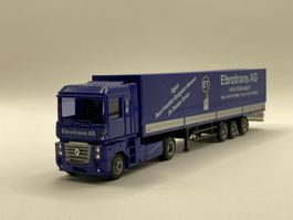 AWM 55092 1:87 Renault Magnum Planenauflieger Ebrotrans