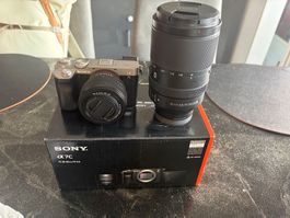Sony Alpha 7C silber mit 2 Objektiven E-Mount neuwertig