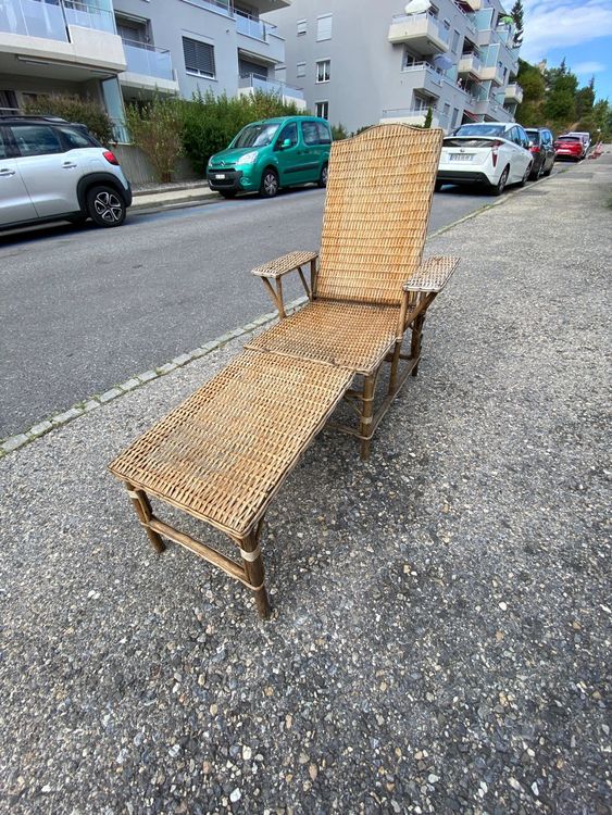 Chaise longue art déco en osier Kaufen auf Ricardo