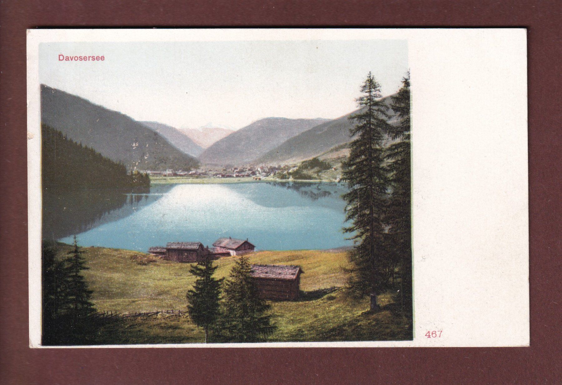 Ansichtskarten: DAVOS - Davosersee – Gebraucht aus Pully von nicecards