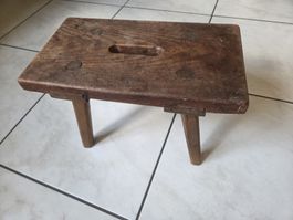 Holz Schemel Antik 30er Jahre