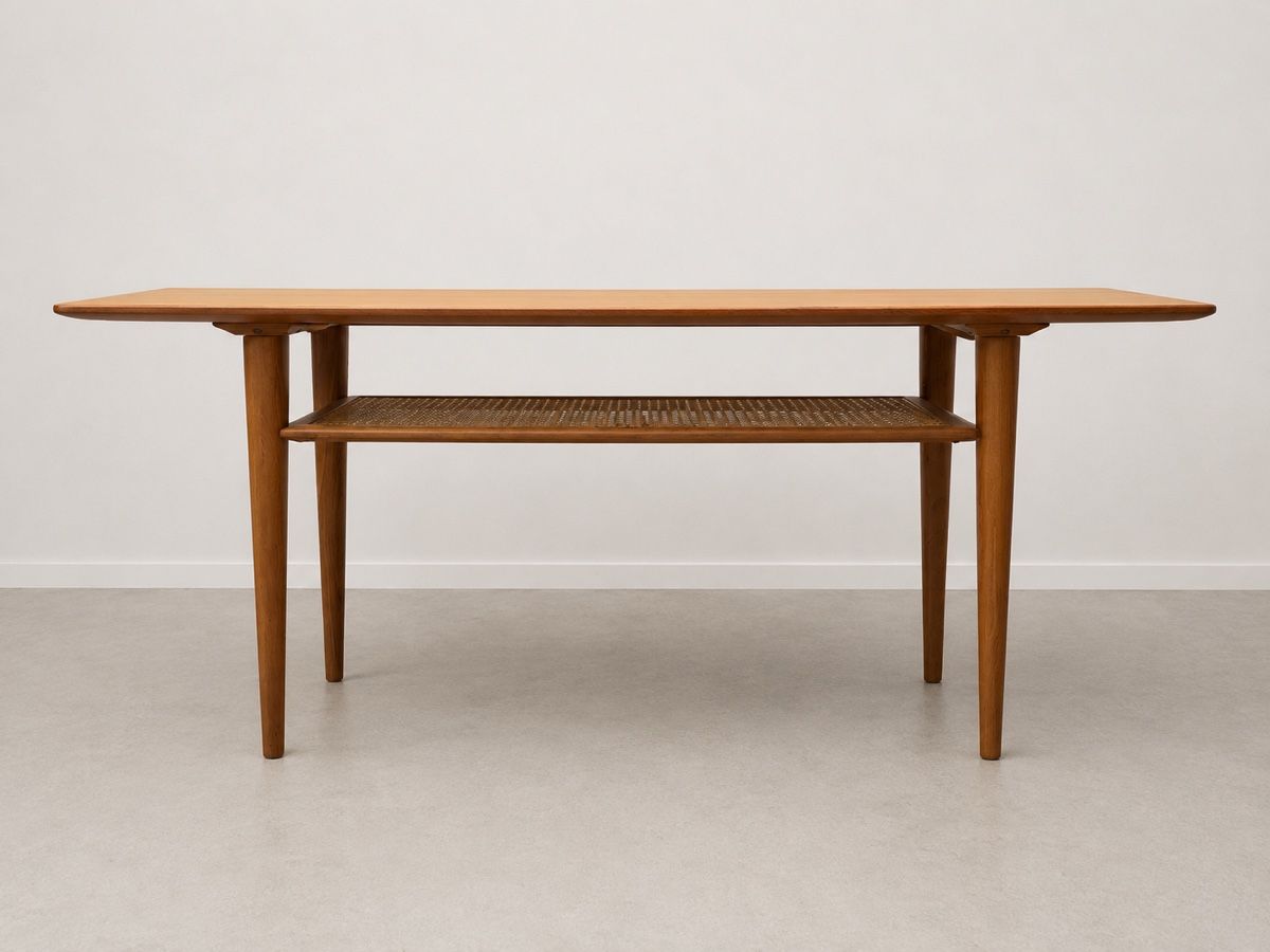 Tische: Tisch mit Ablage, Mid-Century, vermutlich Teak – Gebraucht aus Dachsen von Lor_sch 1