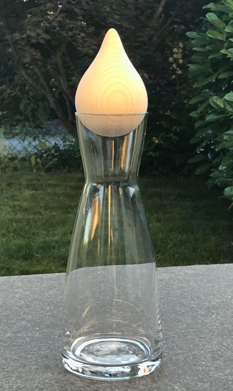 Caraffe: Zirm Drop bündner Arve mit Glaskaraffe – Nuovo (secondo la descrizione) da Maschwanden venduto da Musighai