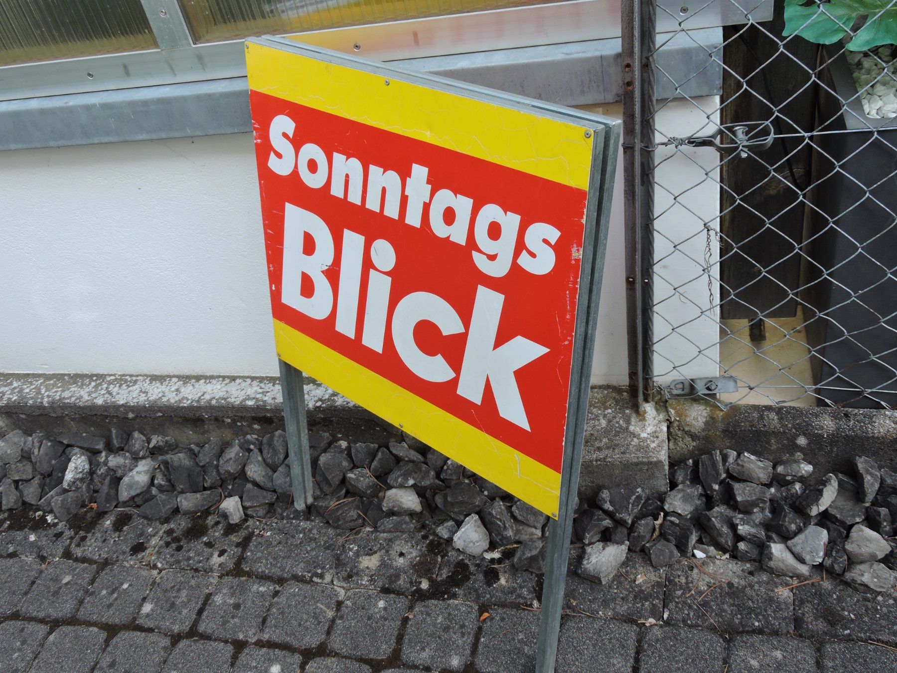 Insegne: Werbung Sonntags Blick Sonntagsblick Werbeplakat – Usato da Burgdorf venduto da rosashop54 4