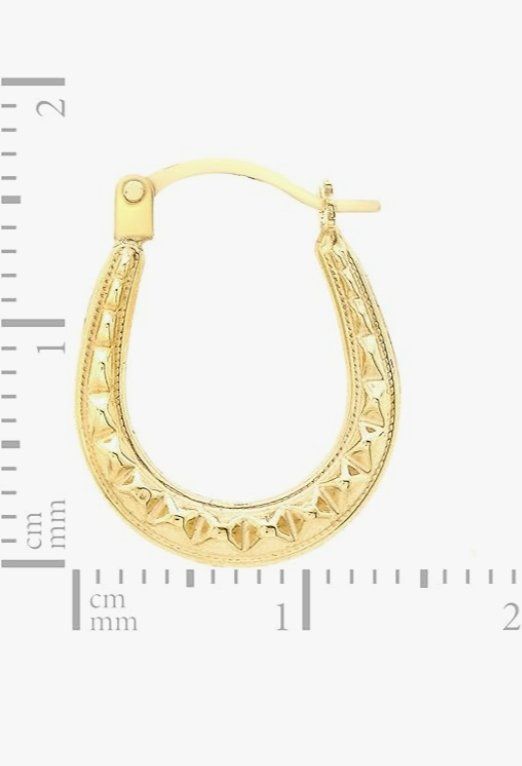 Orecchini pendenti & Orecchini a lobo: creolen aus echtgold – Nuovo e nell'imballaggio originale da Hemmental venduto da Goldwelt2 3