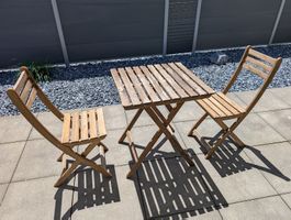 Gartentisch mit zwei Stühlen, Askholmen Ikea