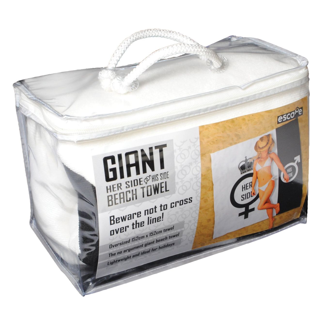 Teli da bagno: Strandtuch Her Side His Side – Nuovo e nell'imballaggio originale da Schwyz venduto da mucholoco 2
