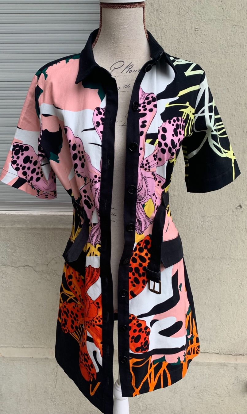 Desigual Robes: Superbe robe chemise DESIGUAL orchidées t.S – Neuf (Voir description) à Martigny par only__you 4