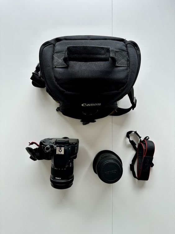 Canon Appareil photo: Canon EOS D100 Spiegelreflex-Kamera inkl. Objektive & Tasche – D'occasion à Schöftland par heycheck