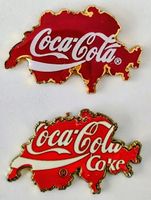 2 Coca-Cola Pins  Schweiz