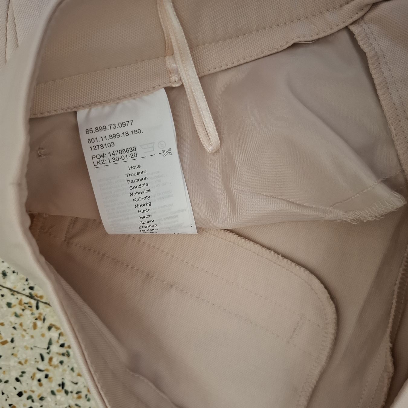 Comma Hosen: Comma Pantalon Élégant Rose Poudré - Taille 34 – Neu (gemäss Beschreibung) aus Le Locle von QUALI-PRIX 3