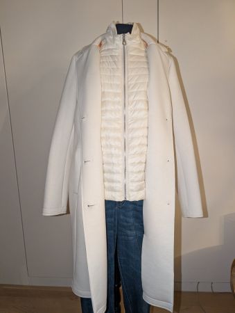 sportlicher weisser Mantel von StreetOne, Gr. 38