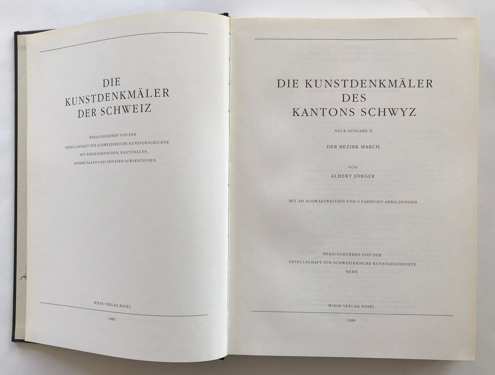 Die Kunstdenkmäler des Kantons Schwyz. Band II, III.I+.II,IV 2