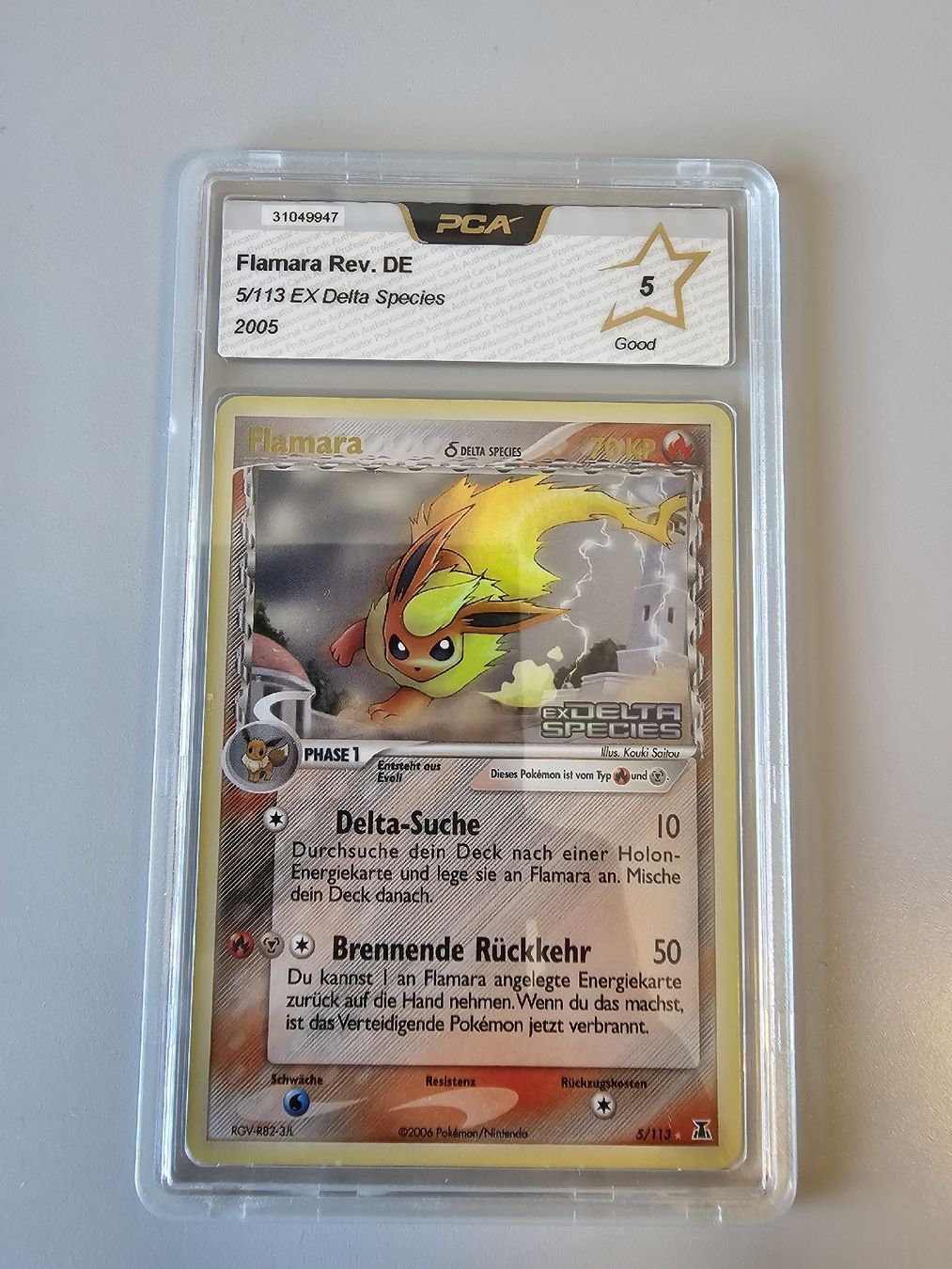 Pokémon Sammelbilder & Trading cards: Flamara Reverse Holo – Gebraucht aus Thun von Konvolut_Shop_CH