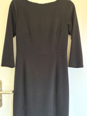 Elegantes Benetton Kleid, schwarz-weiss, Gr. XS