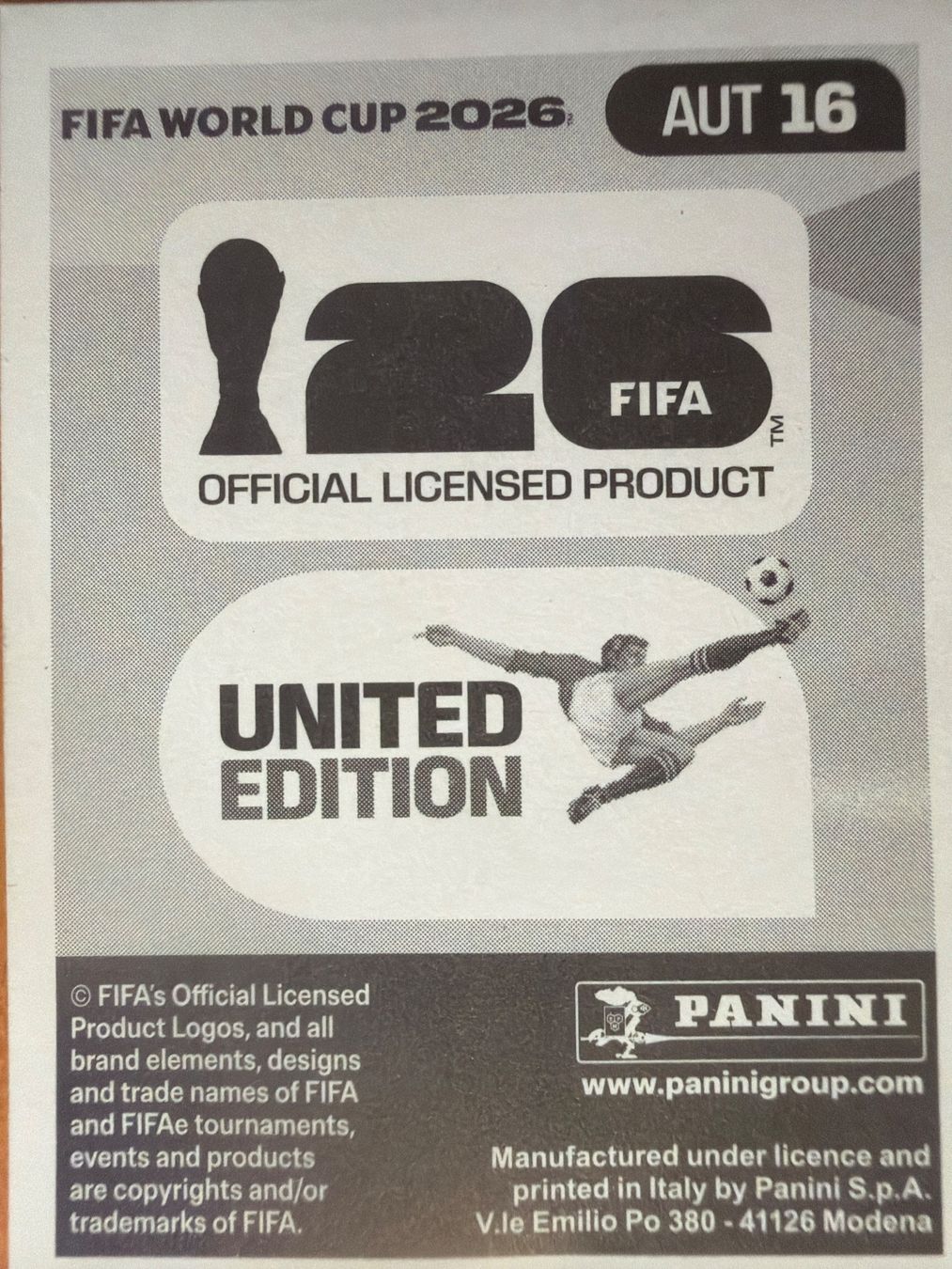 Panini Cartes à collectionner: Panini AUT16 – Neuf (Voir description) à Susten par Rechnun 1