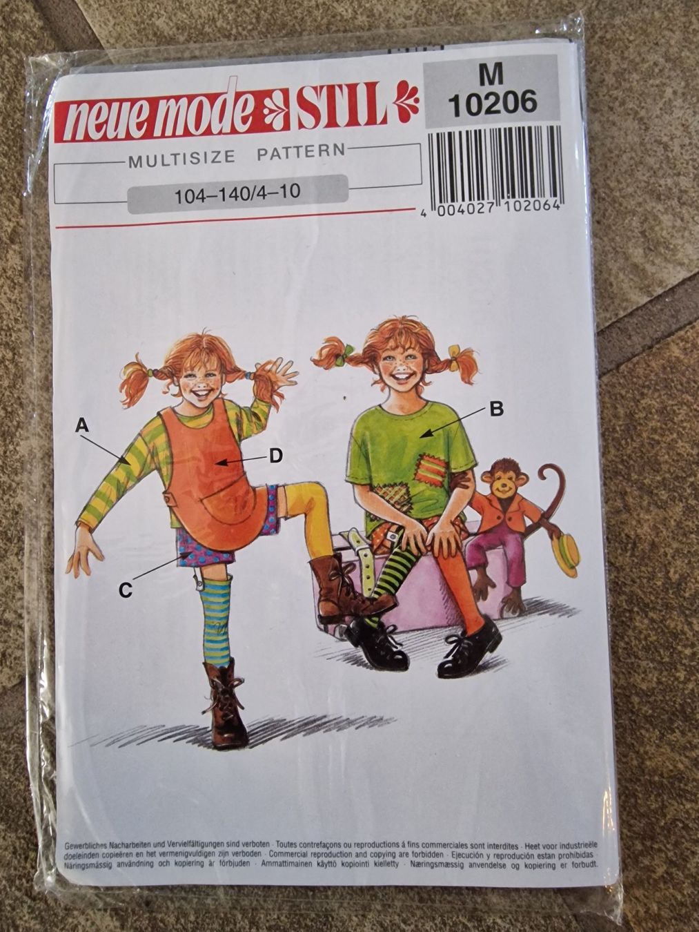 Cartamodelli: Schnittmuster Kinder-Schlafanzüge/Pyjamas – Nuovo e nell'imballaggio originale da Wangen ZH venduto da SIBIRO